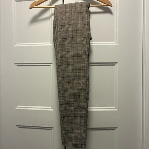 Women’s Plaid Pants - Brown